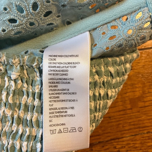 Urban Outfitters Blue/green and White Gingham Top - Picture 5 of 5